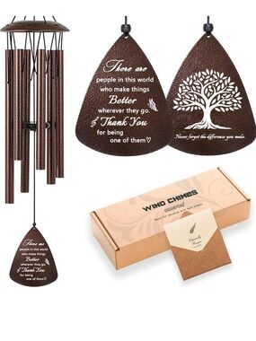 Thank You Wind Chime - Bronze